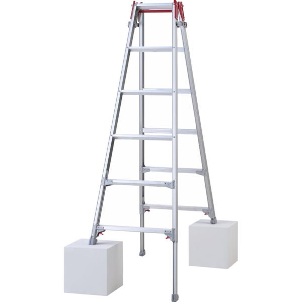 長谷川工業 (ハセガワ) RYZ-18d 脚伸縮兼用脚立 6尺 ワンタッチバー 6段 天板高さ1.6...