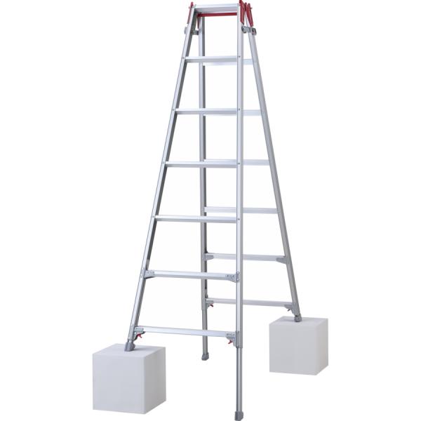 長谷川工業 (ハセガワ) RYZ-21d 脚伸縮兼用脚立 7尺 ワンタッチバー 7段 天板高さ1.9...