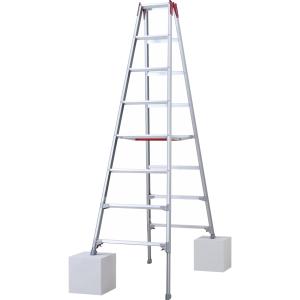 ALINCO アルインコ 軽量型 伸縮脚付専用脚立 KARU-270 8段 (8尺 ALINCO アルインコ 軽量型 伸縮脚付専用脚立 KARU-270 8段 (8尺