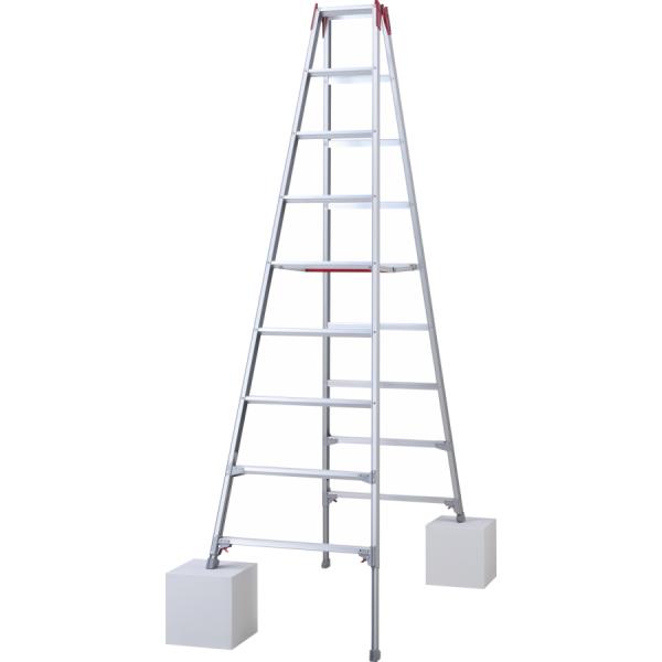 長谷川工業 (ハセガワ) RYZ-27d 脚伸縮専用脚立 9尺 ワンタッチバー 9段天板高さ2.51...