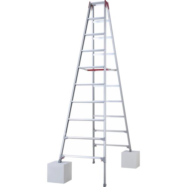 長谷川工業 (ハセガワ) RYZ-30d 脚伸縮専用脚立 10尺 ワンタッチバー 10段 天板高さ2...