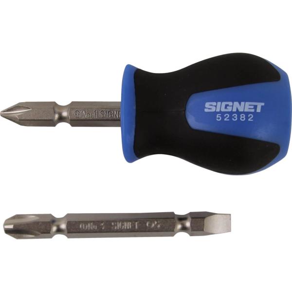 SIGNET 52382 スタビーソフトグリップドライバーセット 差込式