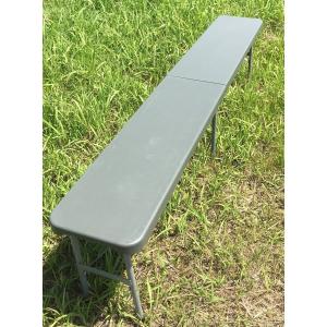 折り畳み式 イージーキャリー ガーデンベンチ カーキ色オリーブグリーン ZD180