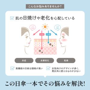 日傘 折りたたみ 完全遮光 晴雨兼用 安全式自...の詳細画像5
