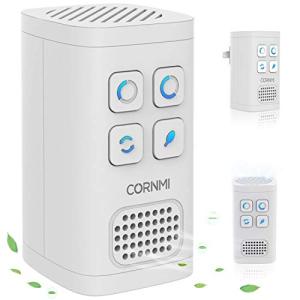 CORNMI脱臭機 オゾン脱臭機 アップグレード版ミニ空気清浄機 小型 オゾン発生器 マイナスイオン搭載 負イオン発生器 コンセント式 フィ