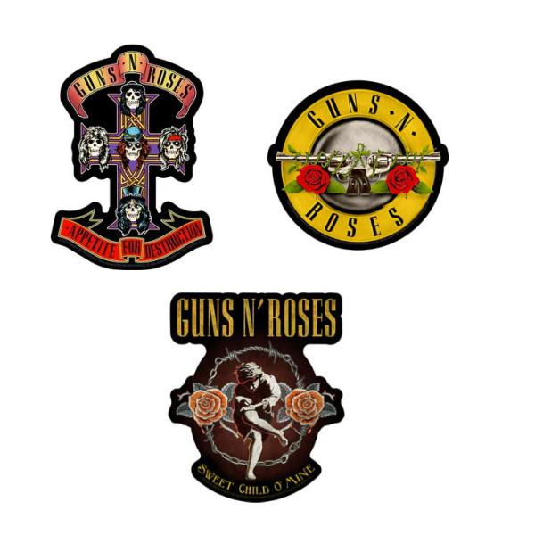 ガンズ アンド ローゼス ステッカー Guns N&apos; Roses 正規品 雑貨 ロックTシャツ関連 ...