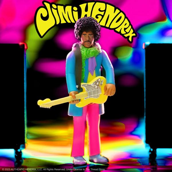 ジミ ヘンドリックス Re Action フィギュア Jimi Hendrix Blacklight...