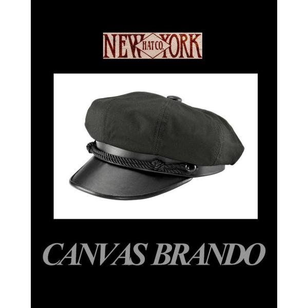 ニューヨーク ハット New York Hat BRANDO Black バイカー キャップ キャス...