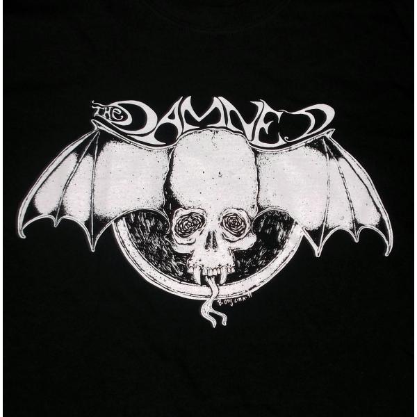 ザ・ダムド Tシャツ The DAMNED Skull Bat 黒 正規品 BAD OTIS LIN...