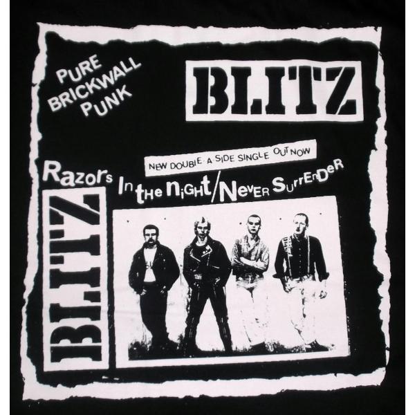 ブリッツ Tシャツ BLITZ PURE BRICK WALL 正規品 Oi/80s PUNK系 ロ...