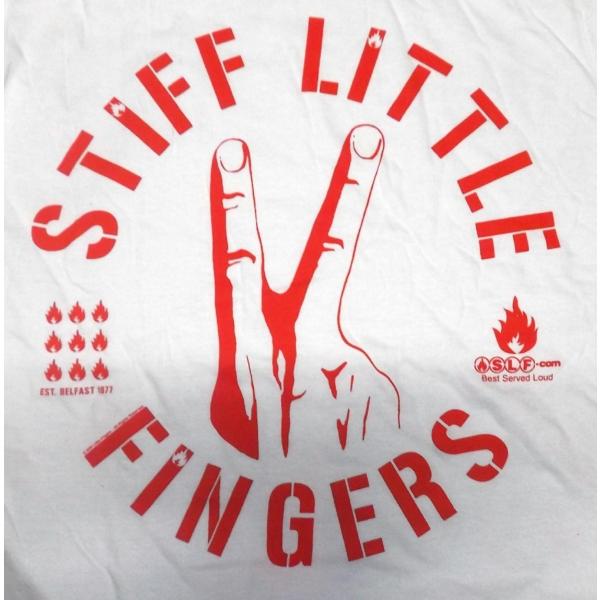 スティッフ リトル フィンガーズ Tシャツ 白 Stiff Little Fingers DIGIT...