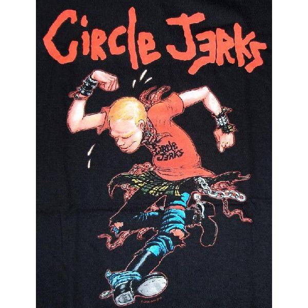 サークル ジャークス Tシャツ Circle Jerks 黒 正規品 ロックTシャツ バンドＴシャツ