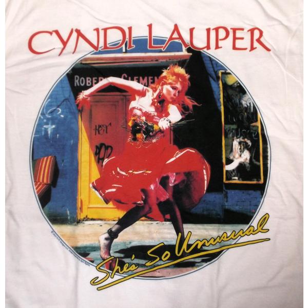シンディ ローパー Tシャツ CYNDI LAUPER SHES SO UNUSUAL 正規品 ロッ...