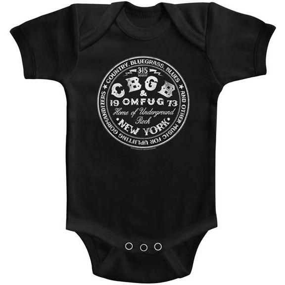 CBGB ロンパース CIRCLE 黒 正規品 ロックTシャツ バンドTシャツ