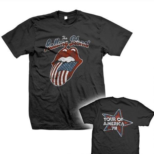 ローリング ストーンズ Tシャツ Rolling Stones 78 USツアー 黒 正規品 ロック...