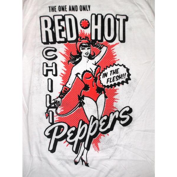 レッド ホット チリ ペッパーズ Tシャツ FLESH 白 Red Hot Chili Pepper...