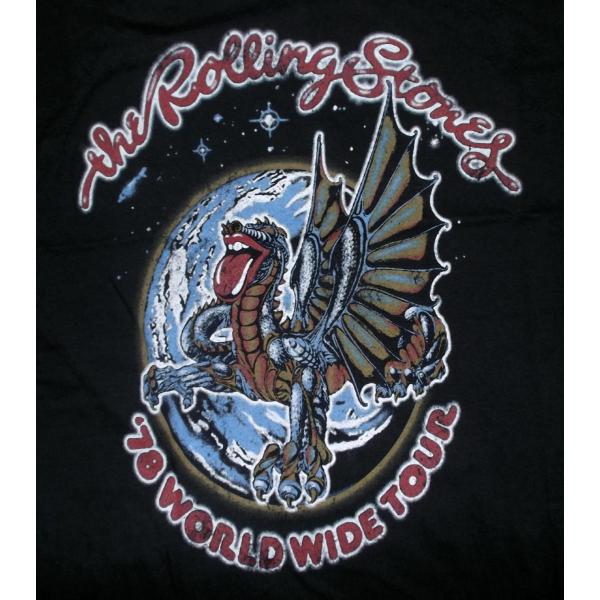 ローリング ストーンズ Tシャツ Rolling Stones Dragon 78ツアー 正規品 ロ...