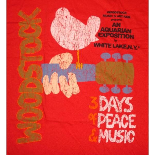 ウッドストック Tシャツ WOODSTOCK 赤 正規品