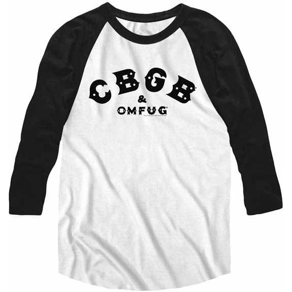 CBGB ベースボール Tシャツ 白/黒 US正規品 ロンT