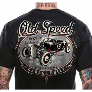 ラッキー13 Tシャツ LUCKY13 Old Custom 黒