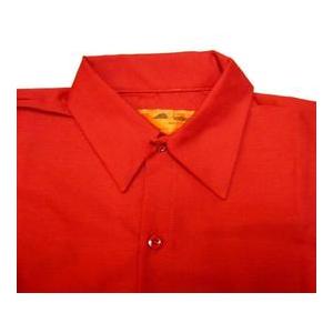 レッドキャップ RED KAP 00s ワークシャツ 長袖 珍品 ワッペン 企業物