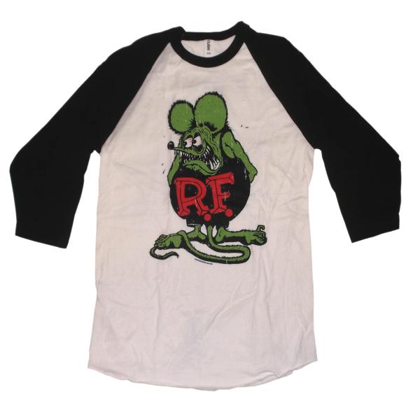 ラット フィンク ベースボール Tシャツ RAT FINK グリーンフィンク US正規品