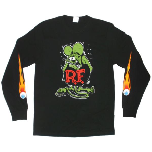 ラット フィンク 長袖 Tシャツ RAT FINK Flames - Eye Ball US正規品 ...