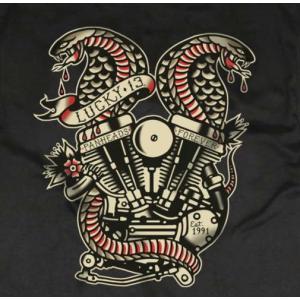 Lucky 13 ラッキー13 パーカ LUCKY13 Skull Star Zip Hoodie パーカー 