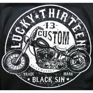 Lucky 13 ラッキー13 Tシャツ LUCKY13 The Tiger 黒 ザ・クランプス