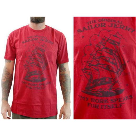 セーラー ジェリー Tシャツ Sailor Jerry Homebound RED