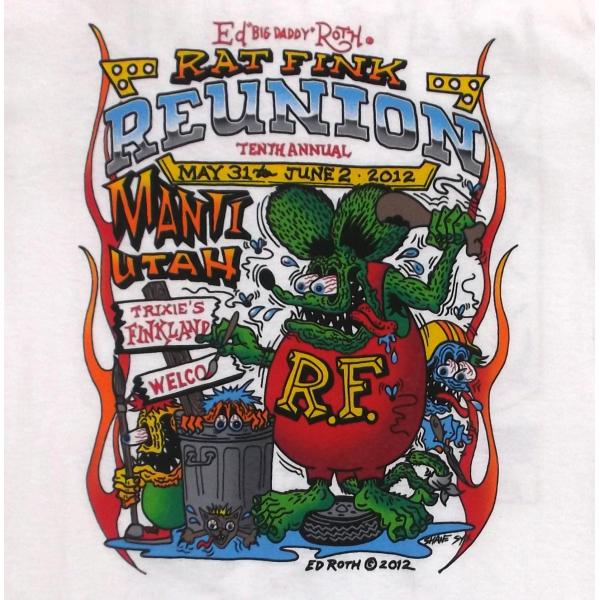 ラット フィンク Tシャツ Rat Fink Reunion '12 白 USA正規品