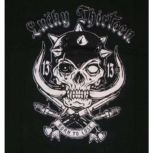 ラッキー13 Tシャツ LUCKY13 OVERKILL 黒 モーターヘッド系