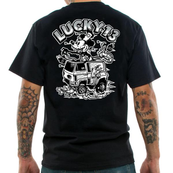 ラッキー13 Tシャツ LUCKY13 SWAMP RAT ディズニー パロディ