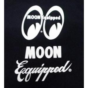 ムーンアイズ Tシャツ MOON Equipped Logo 黒 MOONEYES 正規品｜mumbles