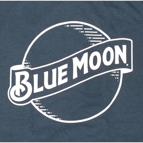 ブルー ムーン ビール Tシャツ BLUE MOON Beer 紺系 正規品 企業ロゴTシャツ