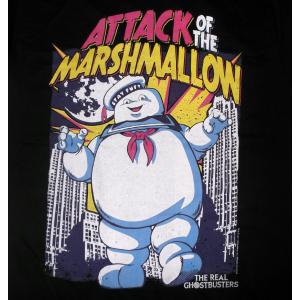 ゴーストバスターズ Tシャツ Ghostbusters MARSHMALLOW ATTACKS 正規品 映画 ムービー｜mumbles