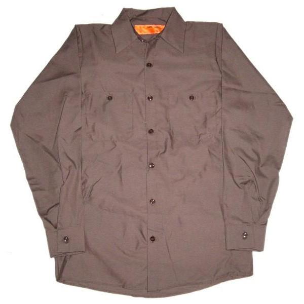 レッド キャップ 長袖 ワークシャツ RED KAP 茶