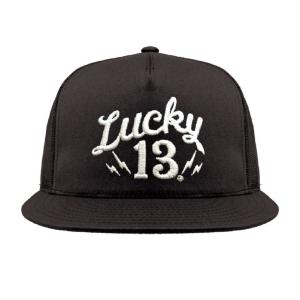 ラッキー13 スナップバック 黒 LUCKY13 The SHOCKER 帽子｜mumbles