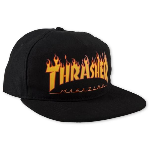 スラッシャー スナップ バック Thrasher FLAMES 正規品 キャップ 帽子