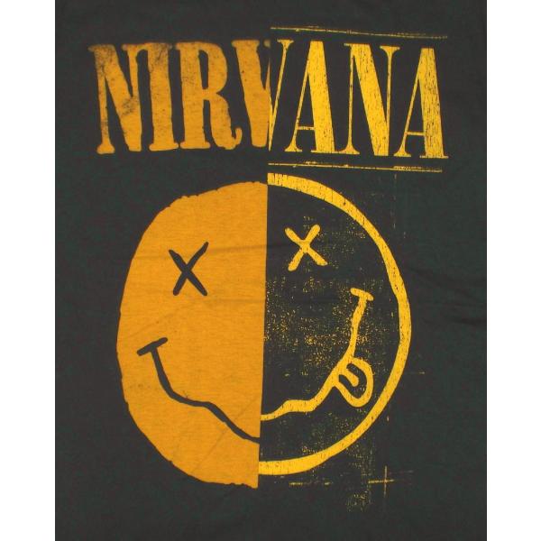 ニルヴァーナ Tシャツ NIRVANA SPLICED SMILEY 正規品 ニルバーナ