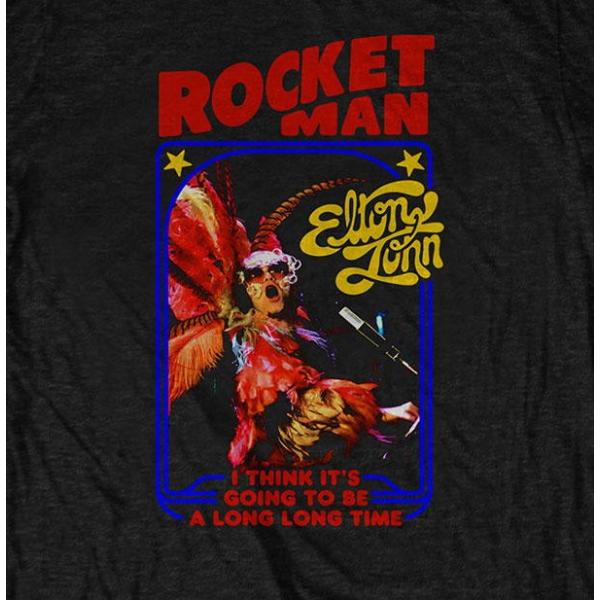 エルトン ジョン Tシャツ Elton John Rocketman 黒 正規品  ロックTシャツ ...