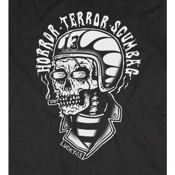 ラッキー13 Tシャツ LUCKY13 SCUMBAG 黒