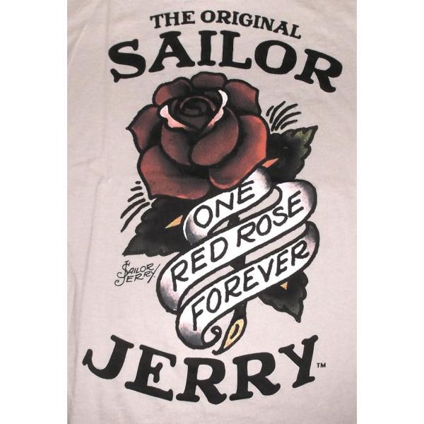セーラー ジェリー Lady's Tシャツ Sailor Jerry One Red Rose 薔