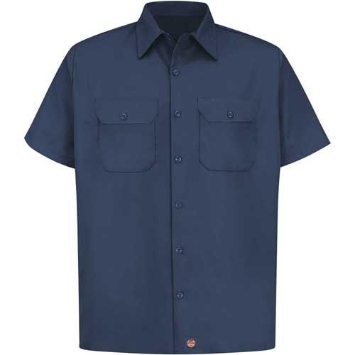 レッド キャップ ワークシャツ RED KAP フラップ付 紺