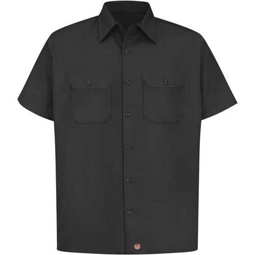 レッド キャップ ワークシャツ  RED KAP フラップ付 黒