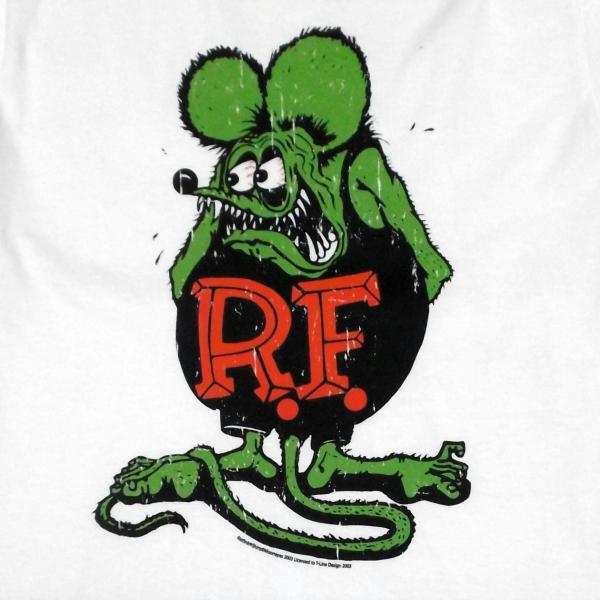 ラット フィンク Tシャツ Rat Fink USAカラー 白 正規品