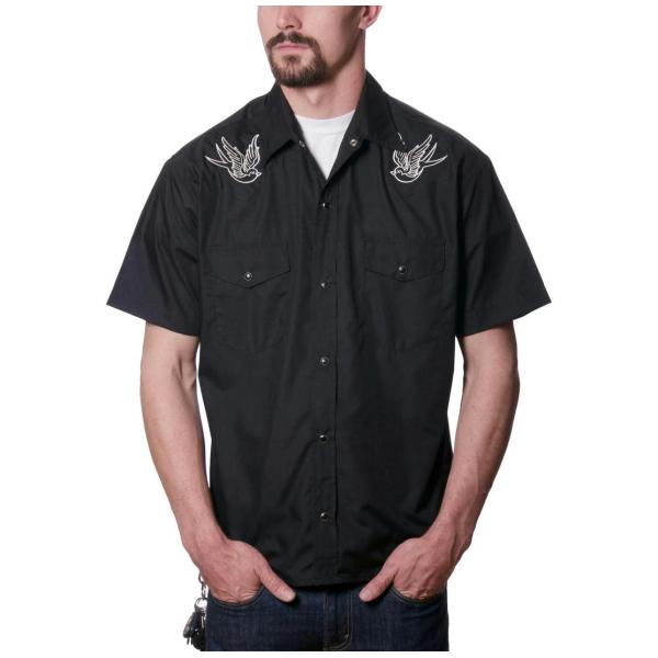 ステディ クロージング 半袖 ウェスタン シャツ Spallow Steady Clothing 半...