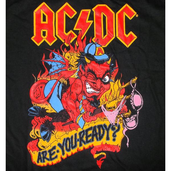 AC/DC エーシーディーシー Tシャツ ARE YOU READY? 正規品 ACDC ロックTシ...