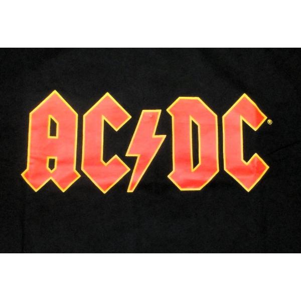 AC/DC Ｔシャツ エーシーディーシー ロゴ - 1 黒 正規品 ACDC ロックTシャツ バンド...