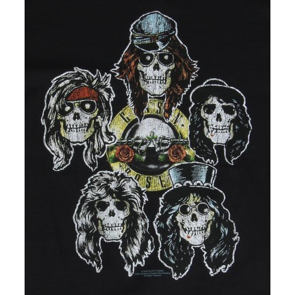 ガンズ アンド ローゼス Tシャツ Guns N&apos; Roses Vintage Skulls 正規品